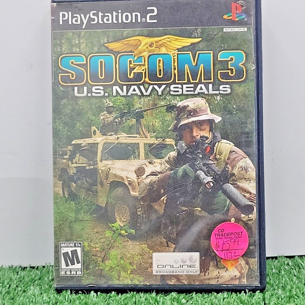 SOCOM 3: U.S. Navy SEALs‎ Video Game for PS2 Sony PlayStation 2 Tested & Working